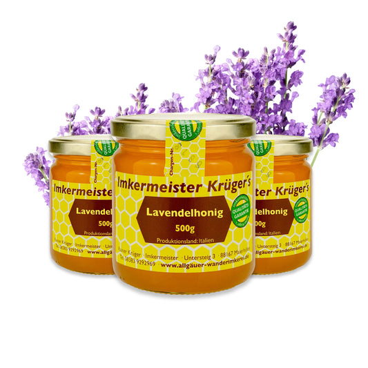 Lavendelhonig (500g) aus Italien von der Allgäuer Wanderimkerei