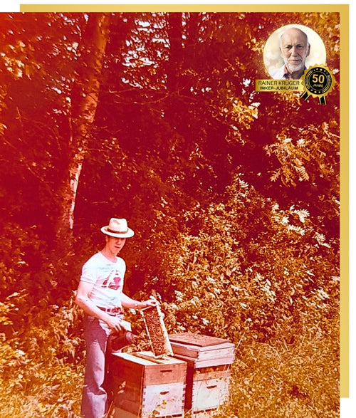 Imkermeister Rainer Krüger von der Allgäuer Wanderimkerei