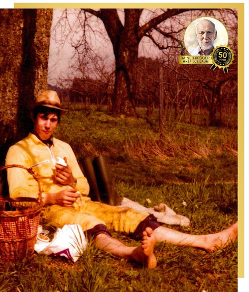 Imkermeister Rainer Krüger von der Allgäuer Wanderimkerei