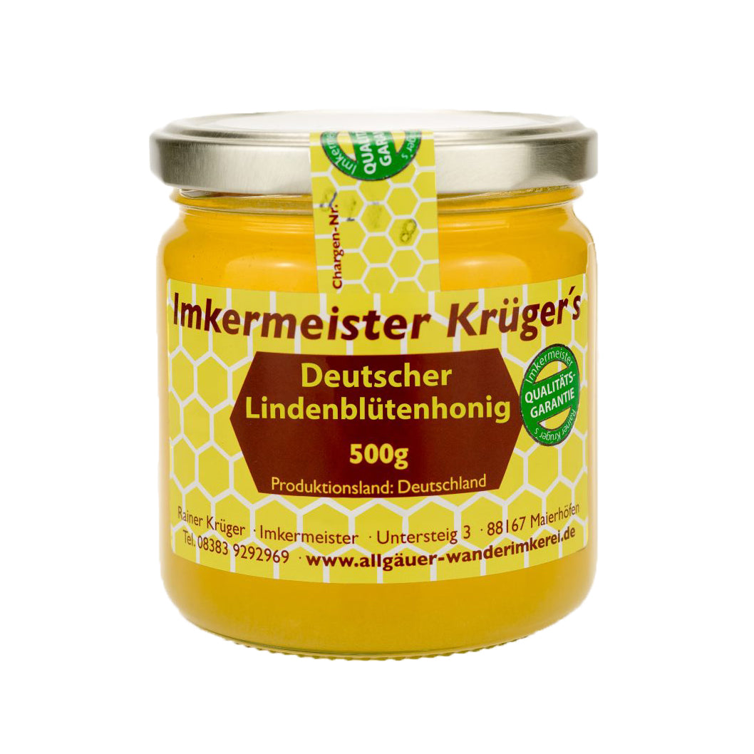 Deutscher Lindenblütenhonig 500g von der Allgäuer Wanderimkerei