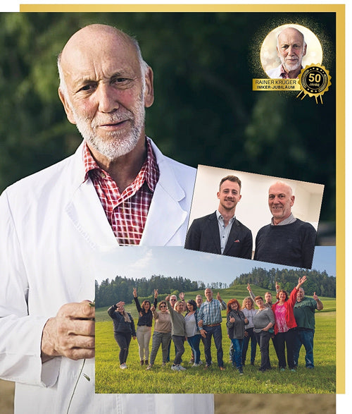 Imkermeister Rainer Krüger von der Allgäuer Wanderimkerei