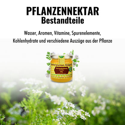 Seltener Korianderhonig cremig aus Sardinien von der Allgäuer Wanderimkerei