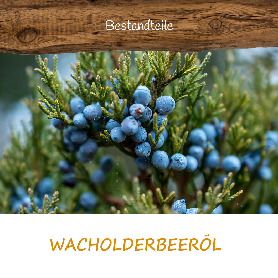 Kräuterhexe von der Allgäuer Wanderimkerei mit Propolis und Wacholderbeeröl