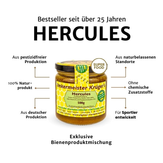 Bestseller seit über 25 Jahren: Hercules von der Allgäuer Wanderimkerei