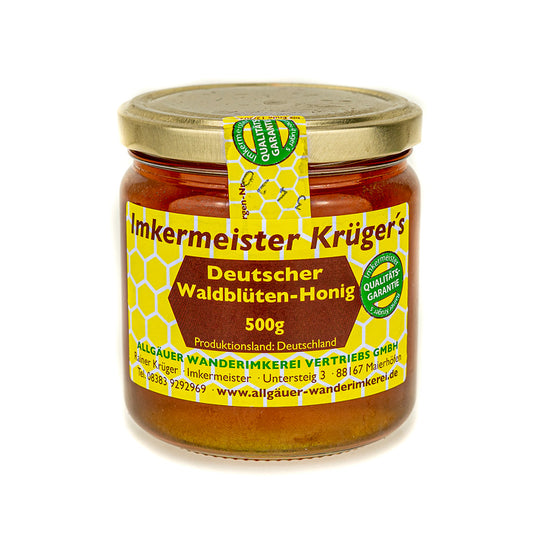 Deutscher Waldblüten-Honig 500g von der Allgäuer Wanderimkerei