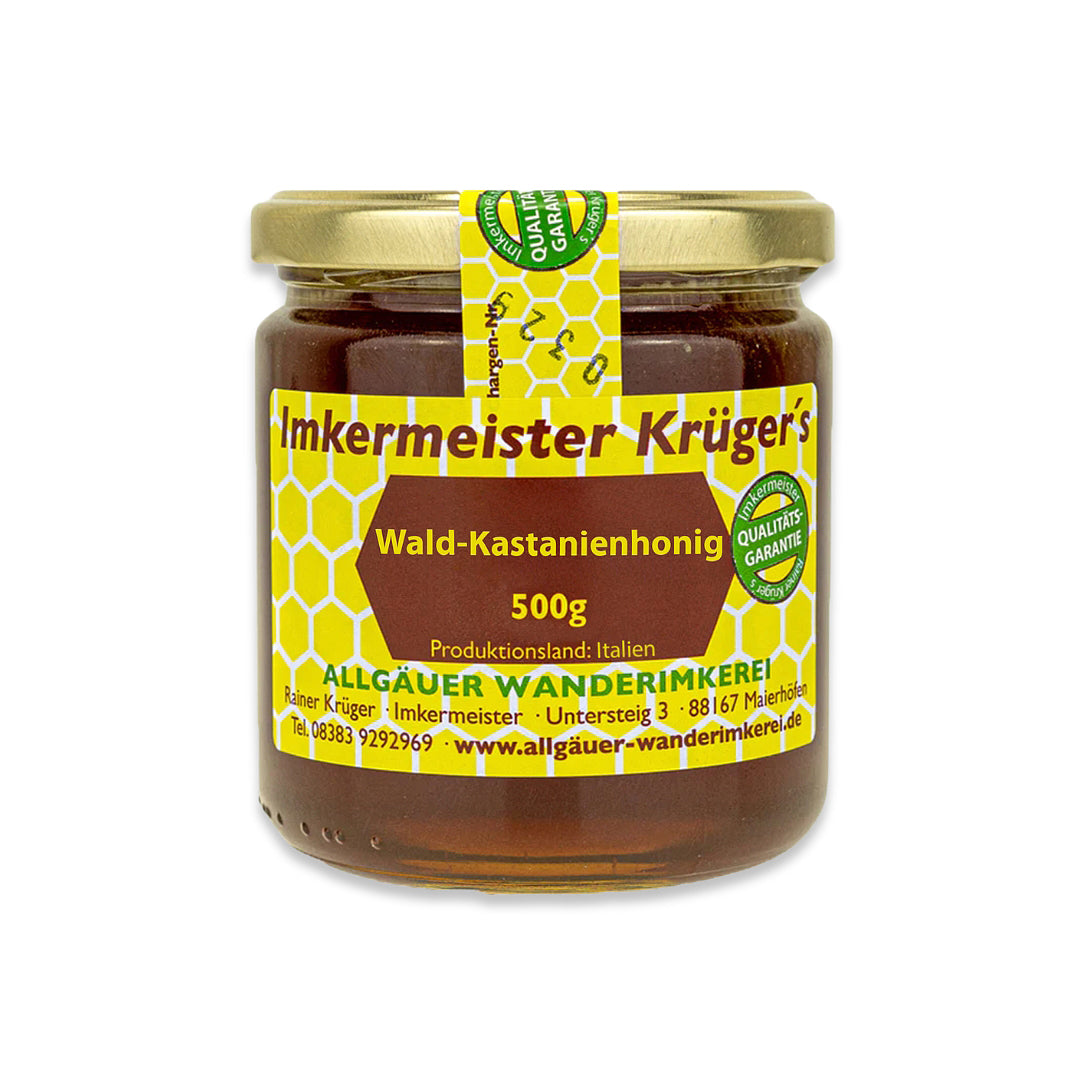 Wald-Kastanienhonig 500g von der Allgäuer Wanderimkerei aus Italien