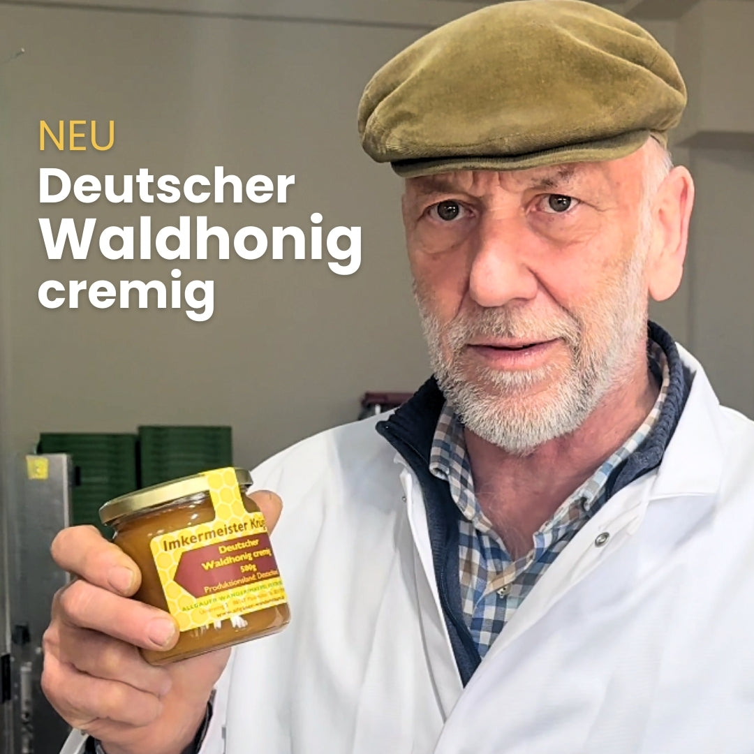 Deutscher Waldhonig cremig 500g von der Allgäuer Wanderimkerei aus Deutschland, Rainer Krüger Imkermeister