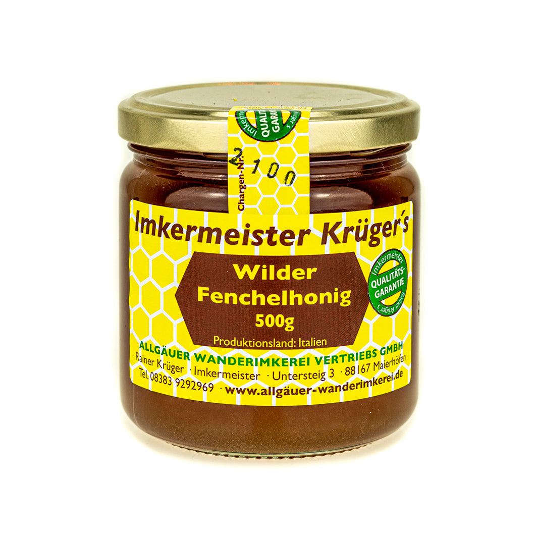 Wilder Fenchelhonig 500g von der Allgäuer Wanderimkerei