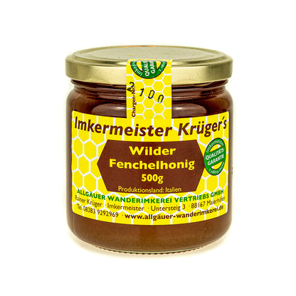 Wilder Fenchelhonig 500g von der Allgäuer Wanderimkerei