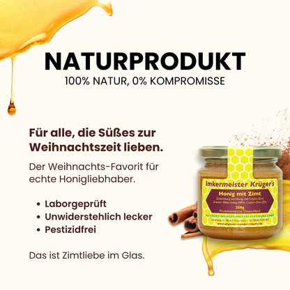 Honig mit Zimt 250g aus Deutschland, Allgäuer Wanderimkerei