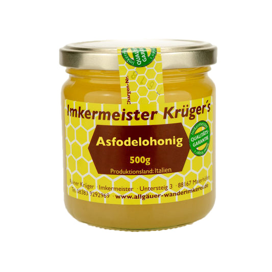 Leckerer Asfodelohonig 500g aus Italien von der Allgäuer Wanderimkerei
