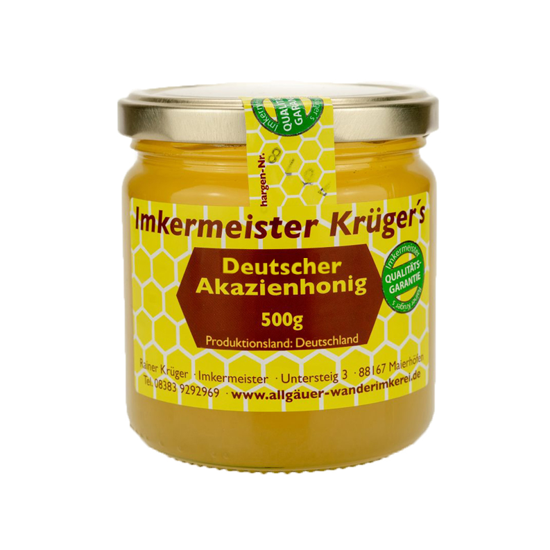 Deutscher Akazienhonig 500g aus Deutschland von der Allgäuer Wanderimkerei