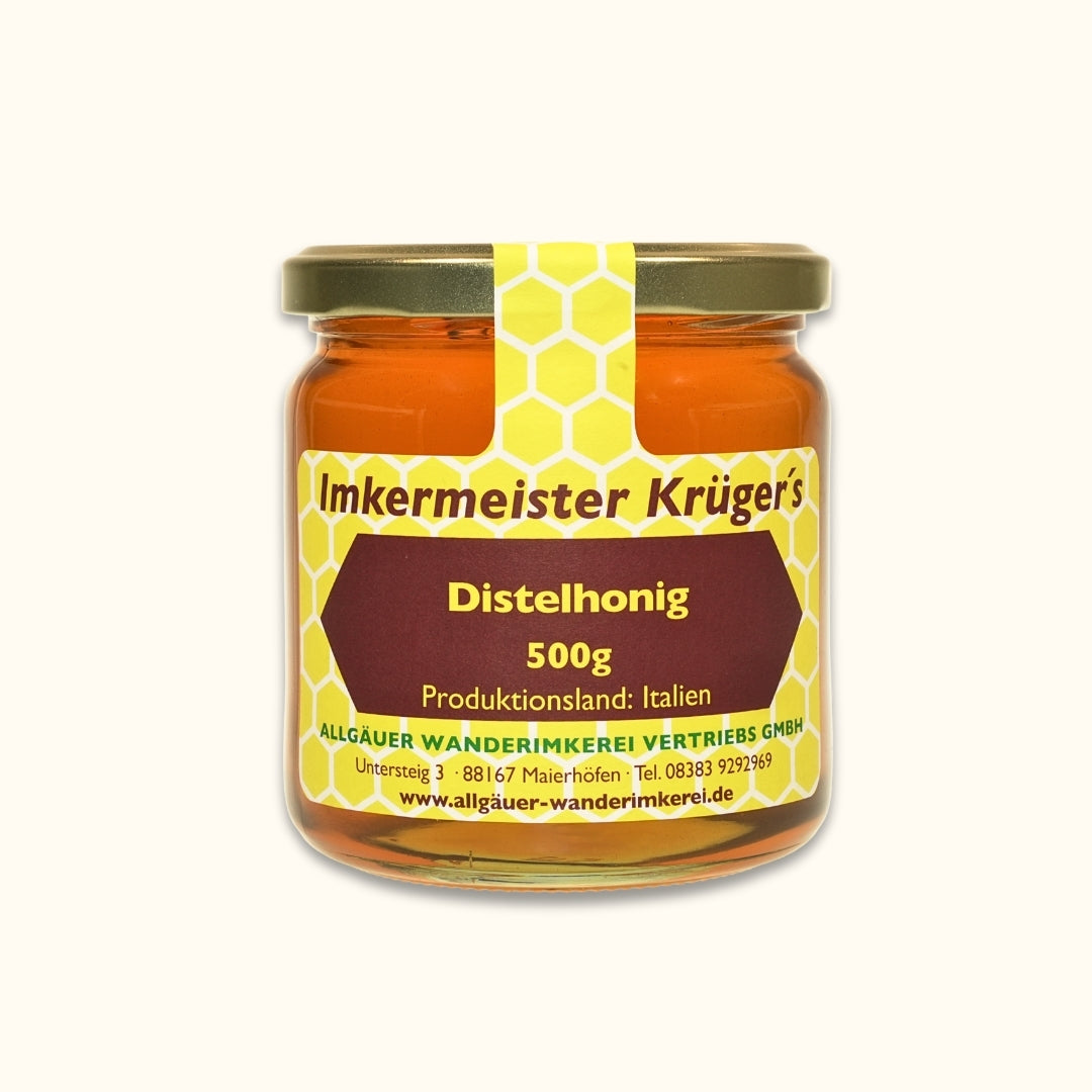 Leckerer Distelhonig (500g aus Italien von der Allgäuer Wanderimkerei