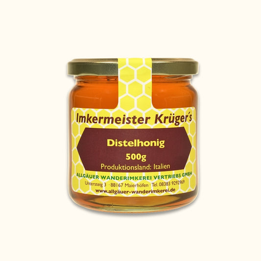 Leckerer Distelhonig (500g aus Italien von der Allgäuer Wanderimkerei