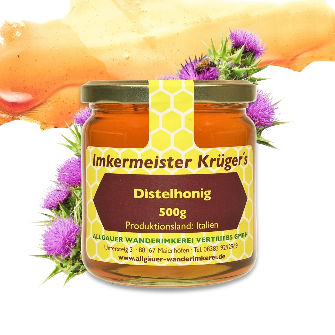 Leckerer Distelhonig (500g aus Italien von der Allgäuer Wanderimkerei
