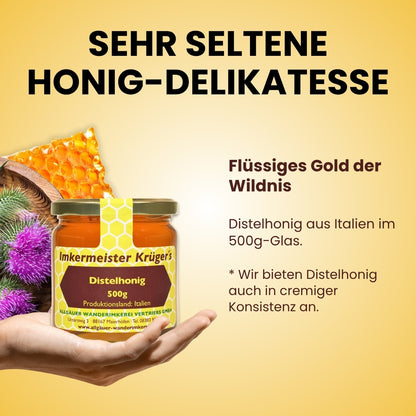 Leckerer Distelhonig (500g aus Italien von der Allgäuer Wanderimkerei