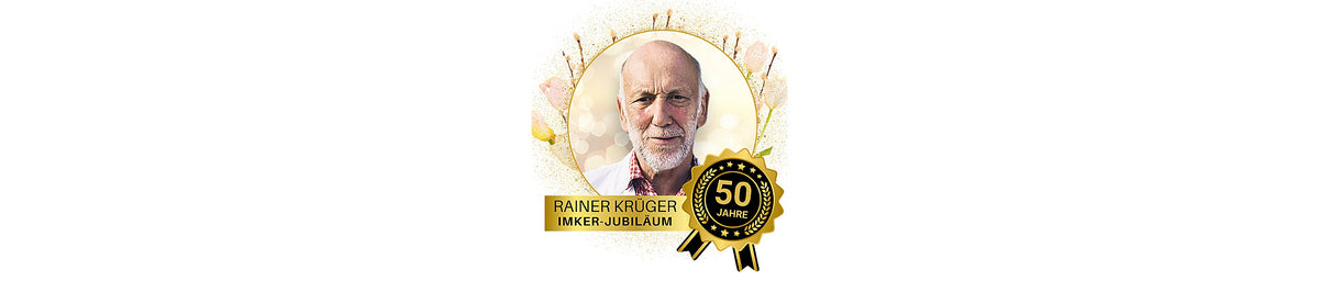 Imkermeister Rainer Krüger von der Allgäuer Wanderimkerei, Jubiläum