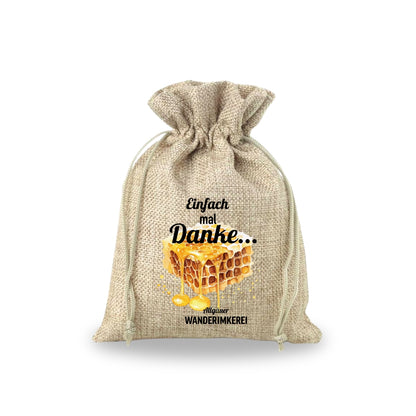 Geschenksäckchen „Einfach mal Danke...“ von der Allgäuer Wanderimkerei