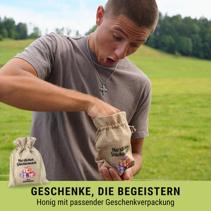 Geschenke von der Allgäuer Wanderimkerei mit passender Geschenkverpackung