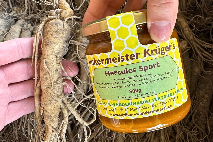 Hercules Sport mit Ginseng von der Allgäuer Wanderimkerei