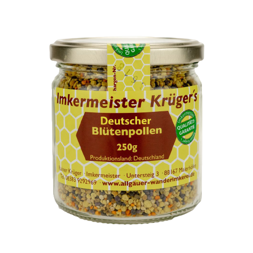 Deutscher Blütenpollen 250g von der Allgäuer Wanderimkerei