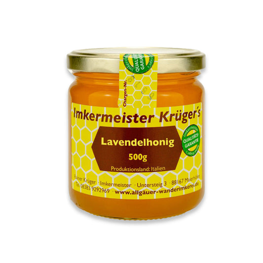 Lavendelhonig (500g) aus Italien von der Allgäuer Wanderimkerei