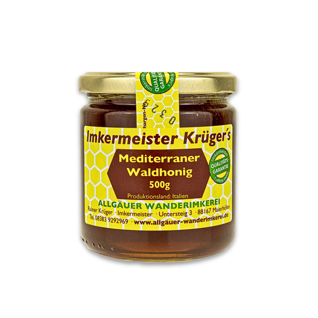 Mediterraner Waldhonig 500g aus Italien von der Allgäuer Wanderimkerei