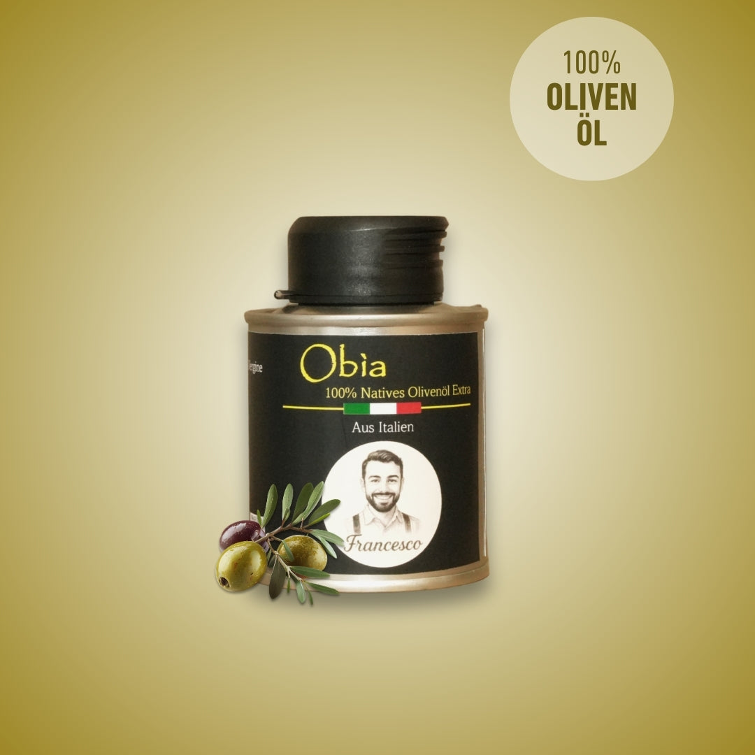 100 % Natives Olivenöl Extra Vergine 100ml, Sardinien, Italien –  Erste Güteklasse – Perfekt für Salate, Verfeinern von Gerichten oder frischem Brot von der Allgäuer Wanderimkerei