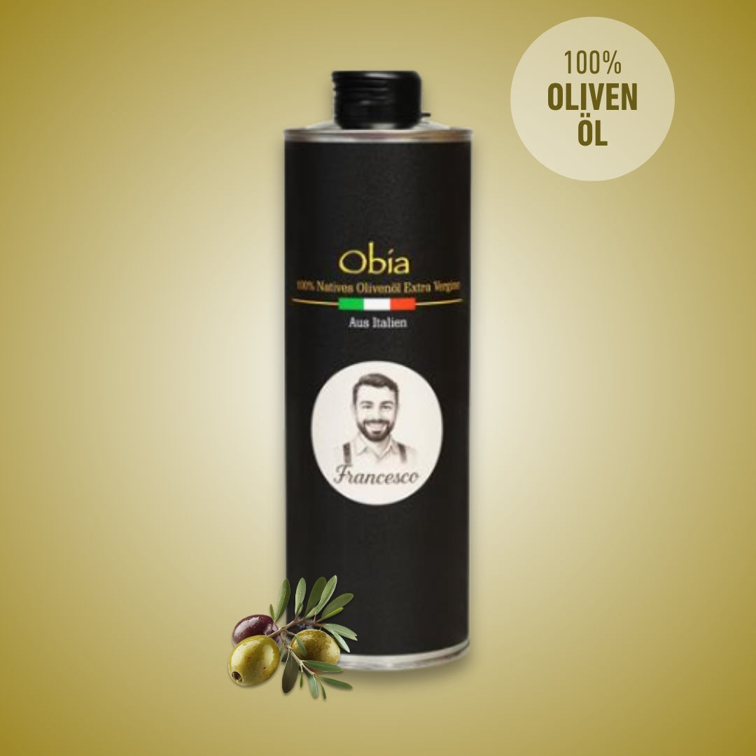 100 % Natives Olivenöl Extra Vergine 750ml, Sardinien, Italien –  Erste Güteklasse – Perfekt für Salate, Verfeinern von Gerichten oder frischem Brot von der Allgäuer Wanderimkerei