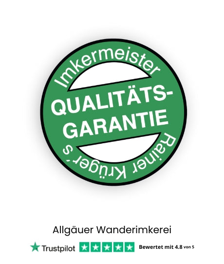 Imkermeister Rainer Krügers Qualitätsgarantie, Allgäuer Wanderimkerei