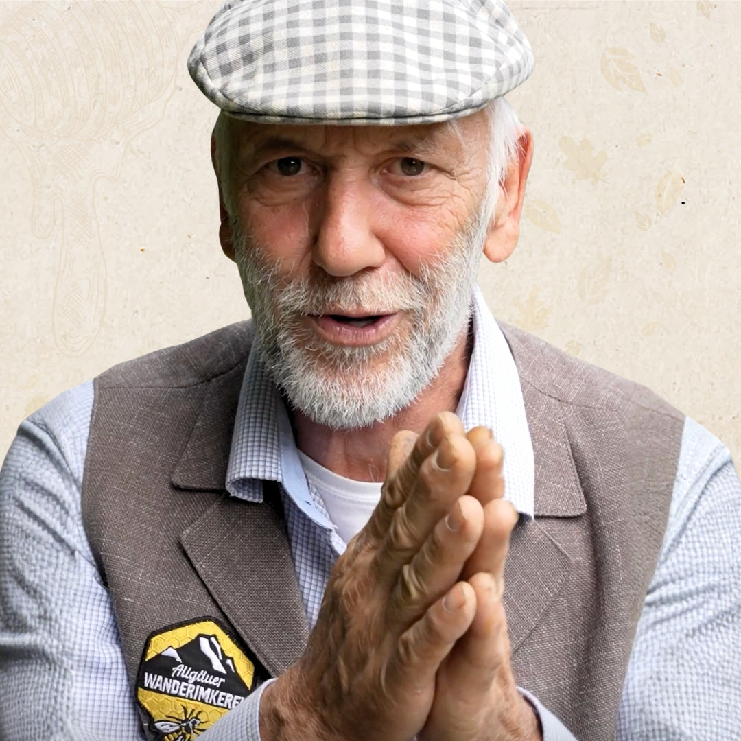 Imkermeister Rainer Krüger von der Allgäuer Wanderimkerei Porträt