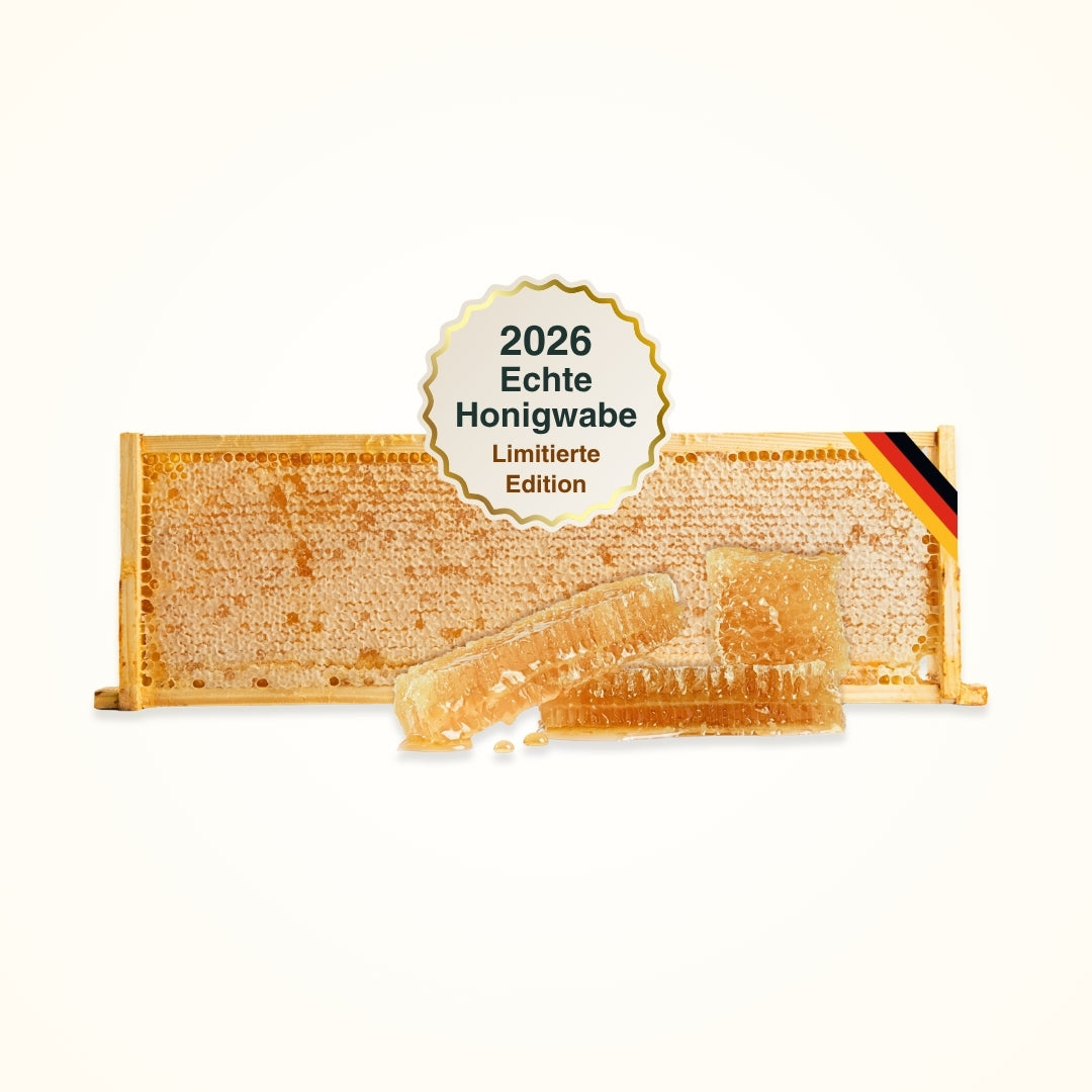 Deutsche Honigwabe 2 kg, Limitierte Edition 2026 Ernte von der Allgäuer Wanderimkerei