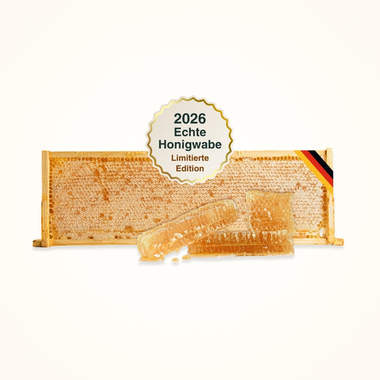 Deutsche Honigwabe 2 kg, Limitierte Edition 2026 Ernte von der Allgäuer Wanderimkerei
