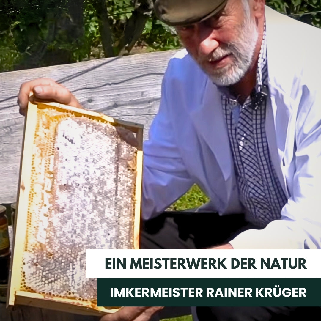 Deutsche Honigwabe 2 kg, Limitierte Edition 2026 Ernte Imkermeister Rainer Krüger von der Allgäuer Wanderimkerei
