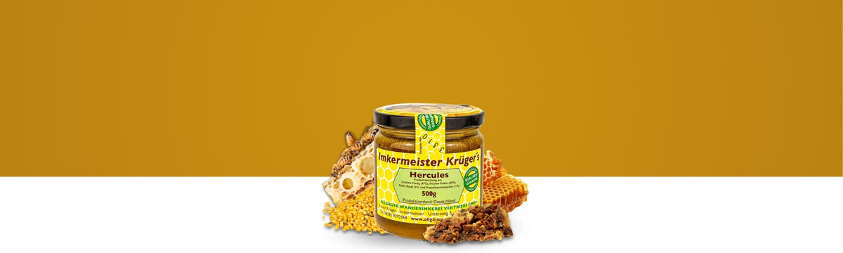 Hercules 500g von der Allgäuer Wanderimkerei Banner