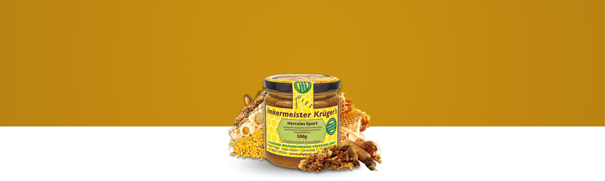 Hercules Sport 500g von der Allgäuer Wanderimkerei Banner