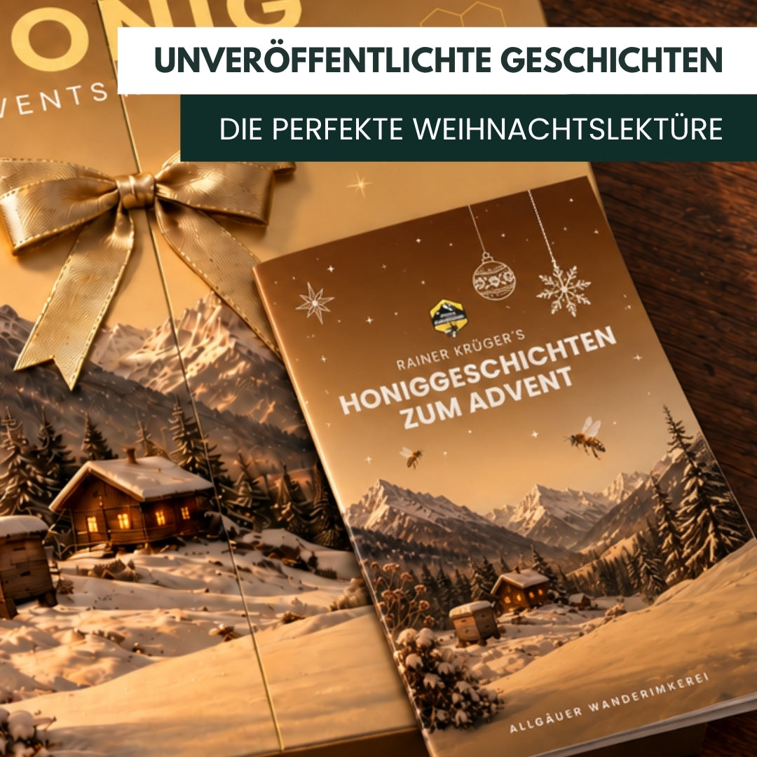 Imkermeister Rainer Krüger's Honig-Adventskalender 2026 von der Allgäuer Wanderimkerei, Rainers Honiggeschichten zum Advent