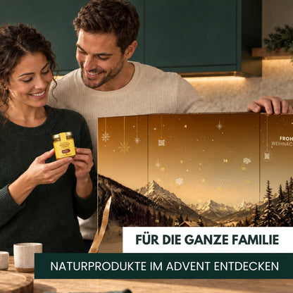 Imkermeister Rainer Krüger's Honig-Adventskalender 2026 von der Allgäuer Wanderimkerei, Für die ganze Familie
