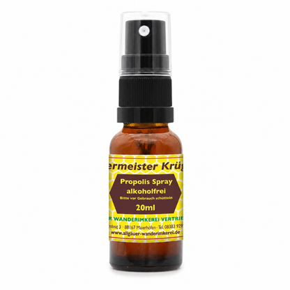 Propolis Spray alkoholfrei mit 10 Prozent Propolis in der 20 ml Sprühflasche