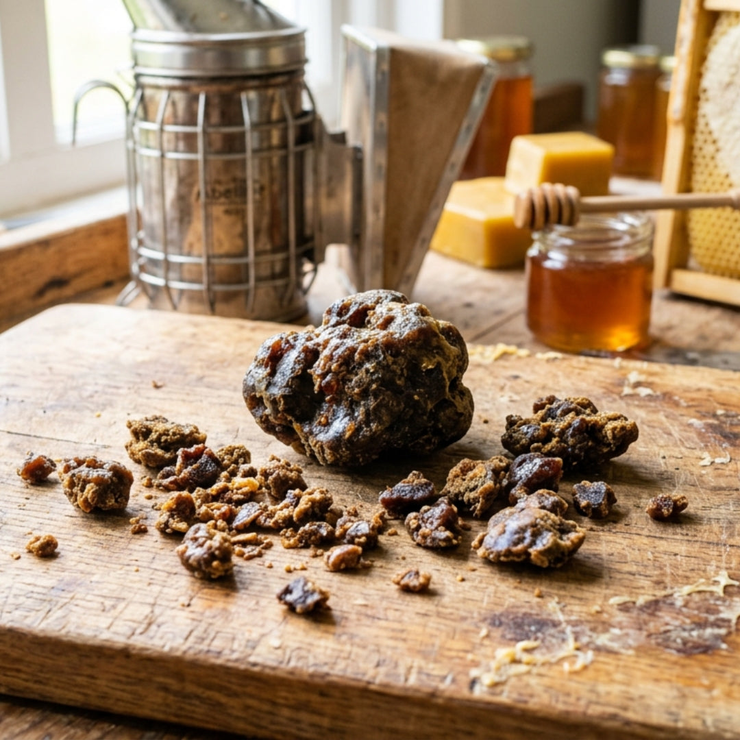 Propolis von der Allgäuer Wanderimkerei_direkt aus dem Bienenstock